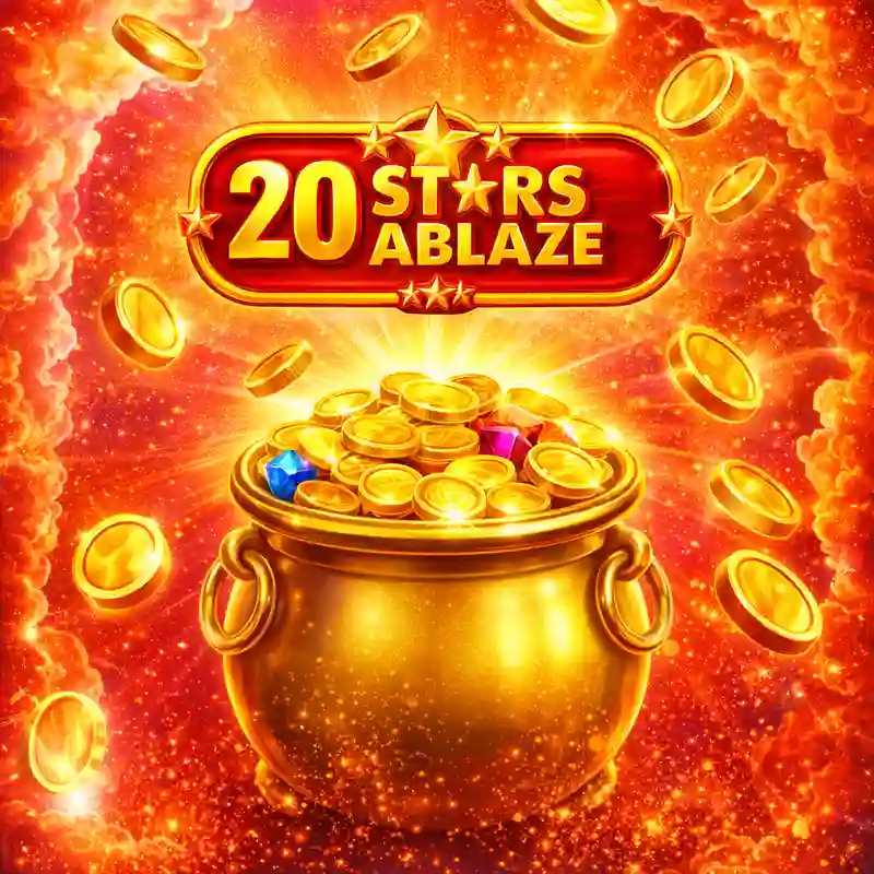 20 Stars Ablaze Slot Game Interface